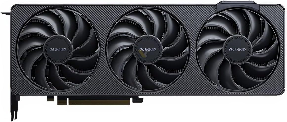 WEELIAO GUNNIR Intel Arc B580 12GB Photon OC Black GDDR6 2850MHz Triple Fan Graphics Card (192-bit, PCI-Express 4.0 x8, HDMI/DisplayPort, Supports 4k) (Black)