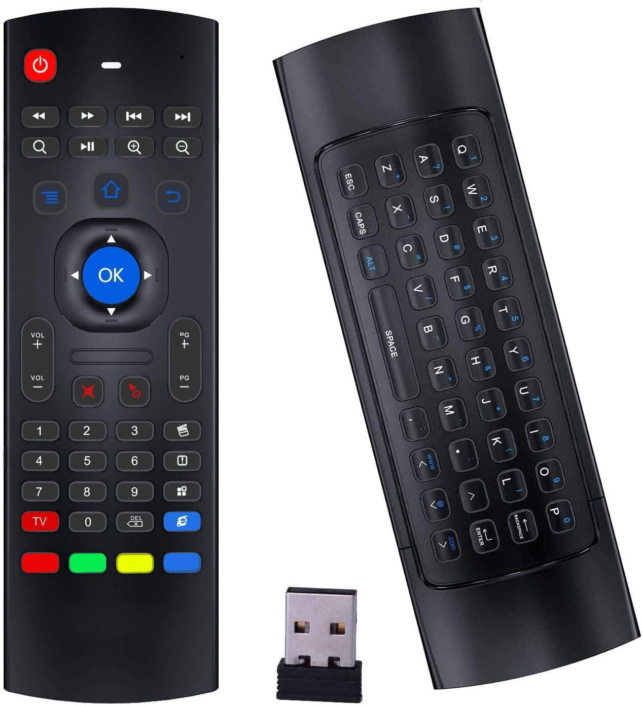 Air Mouse Remote,2.4G Wireless Keyboard with IR-Learning Function, Remote for Android TV Box/Smart TV