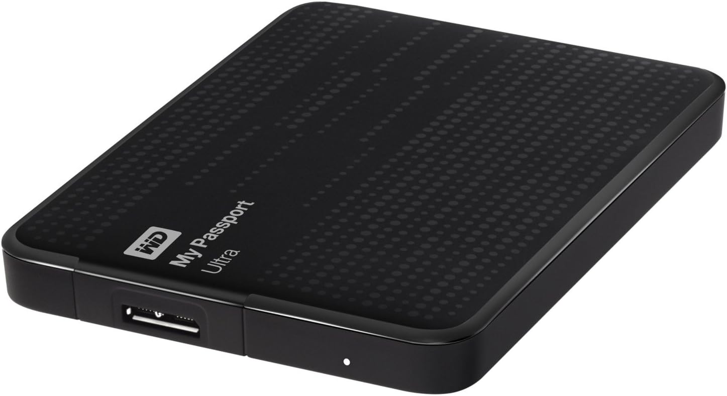 (Old Model) WD My Passport Ultra 500 GB Portable External USB 3.0 Hard Drive with Auto Backup, Black