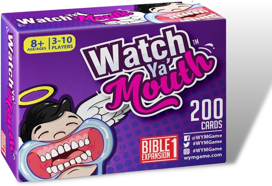 Watch Ya’ Mouth Bible Expansion #1 Card Game Pack, for All Mouth Guard Games