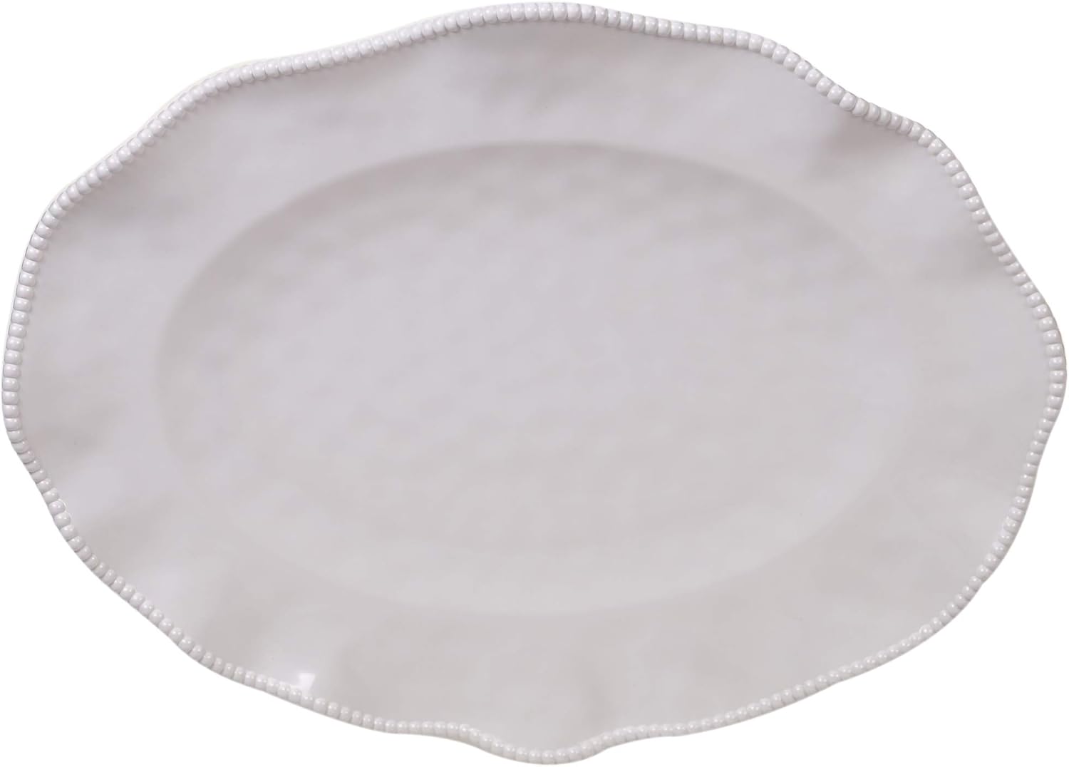 Certified International Perlette Cream Oval Platter 18″ x 13.5″ Servware, Accessories,Hostess Serving