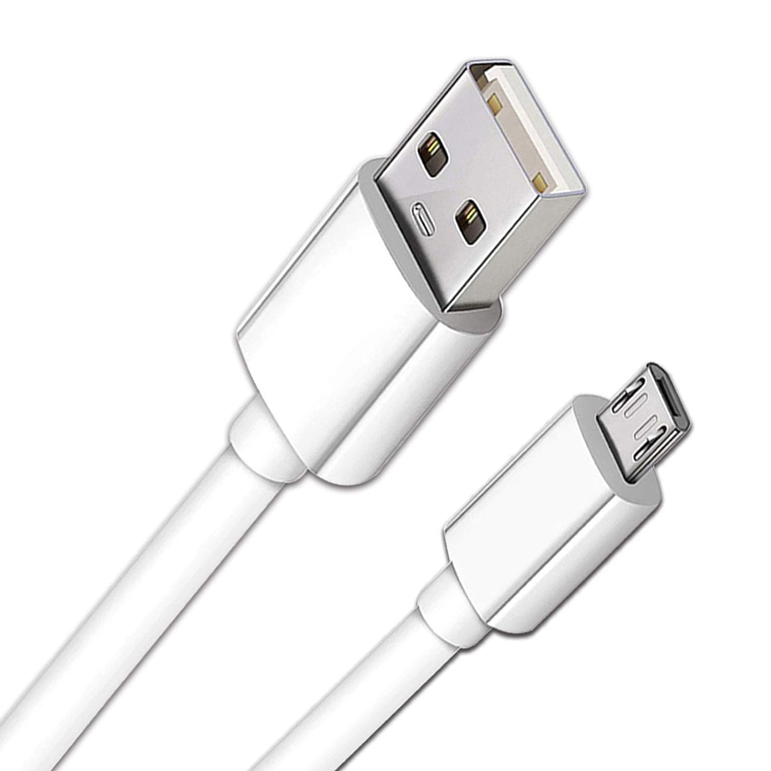 10FT Long Android Charger Cable Fast Charge,USB to Micro USB Cable White,Micro USB 2.0 Cable USB Micro Cable for Samsung Charger Cord Tablet Galaxy 7 S7 Edge LG Phone,Charging Wire for Kindle