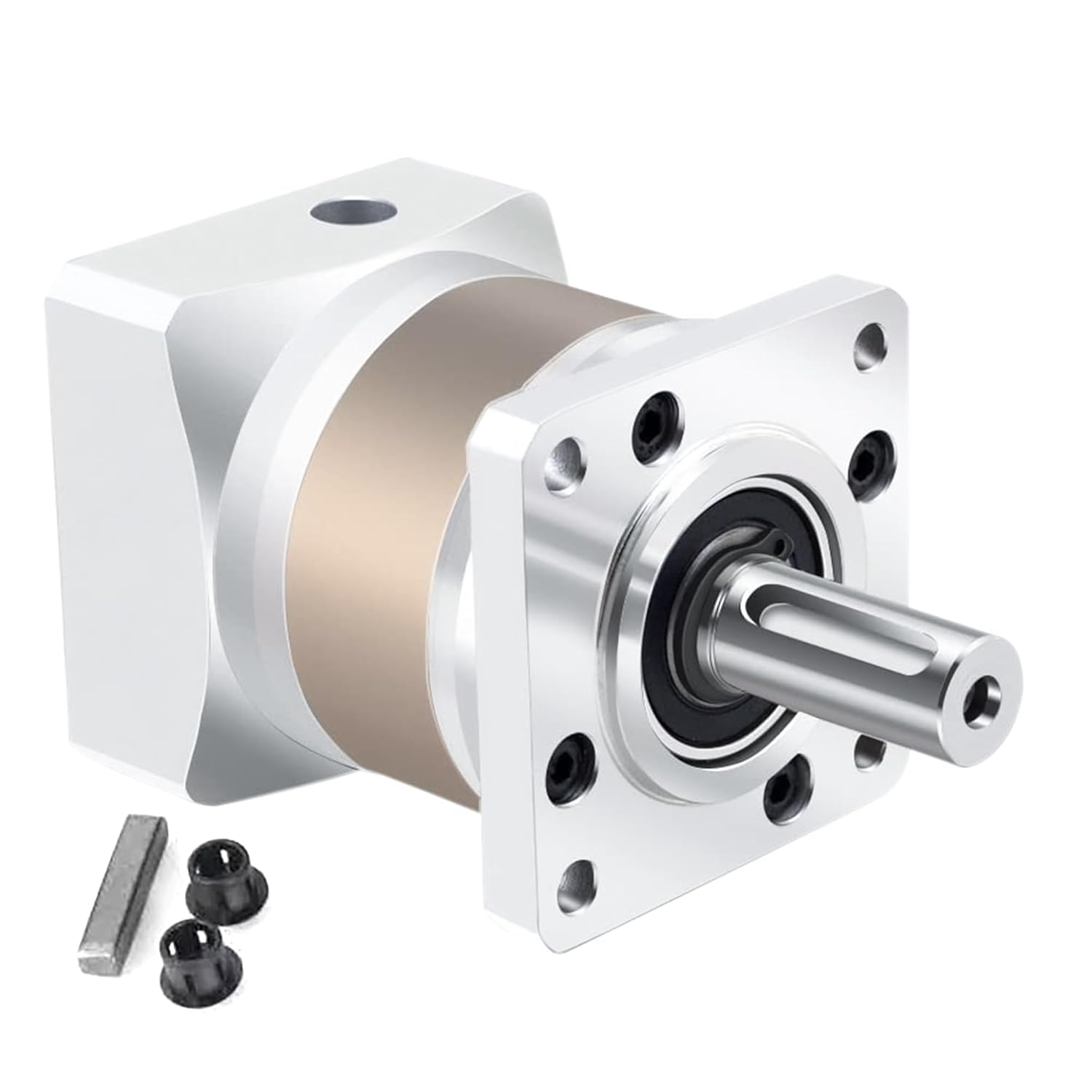 Planetary Gearbox 7 arc-min Speed Reducer Gear, Reducer Ratio 50:1 for 8mm Shaft 57mm Nema23 Stepper Motor for 3D Printer/CNC Router Benchtop Lathe Machine,3000rpm IP65