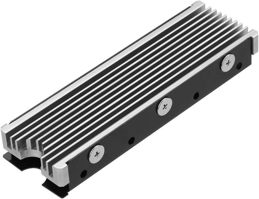 NVMe Heatsinks for M.2 2280mm SSD Double-Sided Cooling Design（Silver）