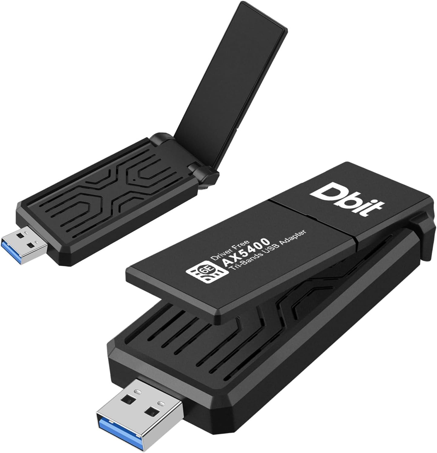 DBIT WiFi6E USB 3.0 WiFi Adapter for PC, AX5400M 802.11AX, Tri-Band 6GHz/5GHz/2.4GHz, WPA3, Wireless USB WiFi Dongle Network Adapter for PC Laptop, Only Compatible with Windows 11/10