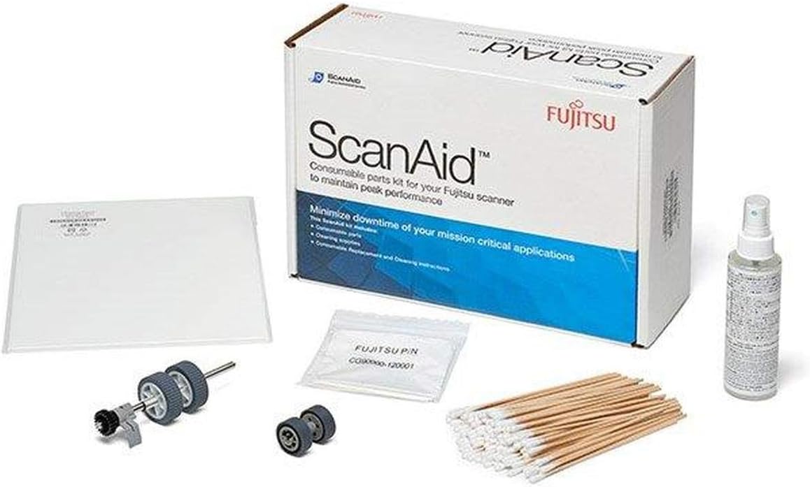 FUJITSU – Fujitsu ScanAid – Scanner consumable kit – for ScanSnap iX500, iX500 Deluxe, iX500 Deluxe Bundle