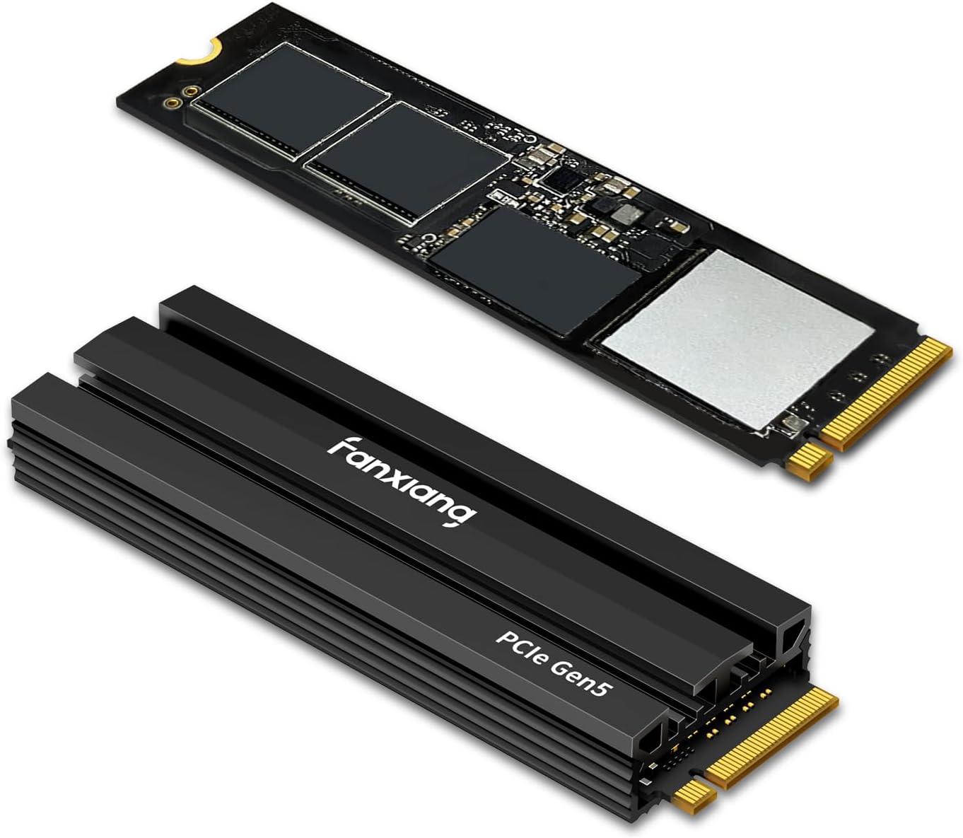 S900 1TB PCIe 5.0 NVMe M.2 SSD, Up to 10000MB/s for High End Computing, Workstations, Internal Gaming SSD Solid State Drive with HEATSINK & DRAM, Gen 5 PCIe, Internal Solid State Drive(2280)