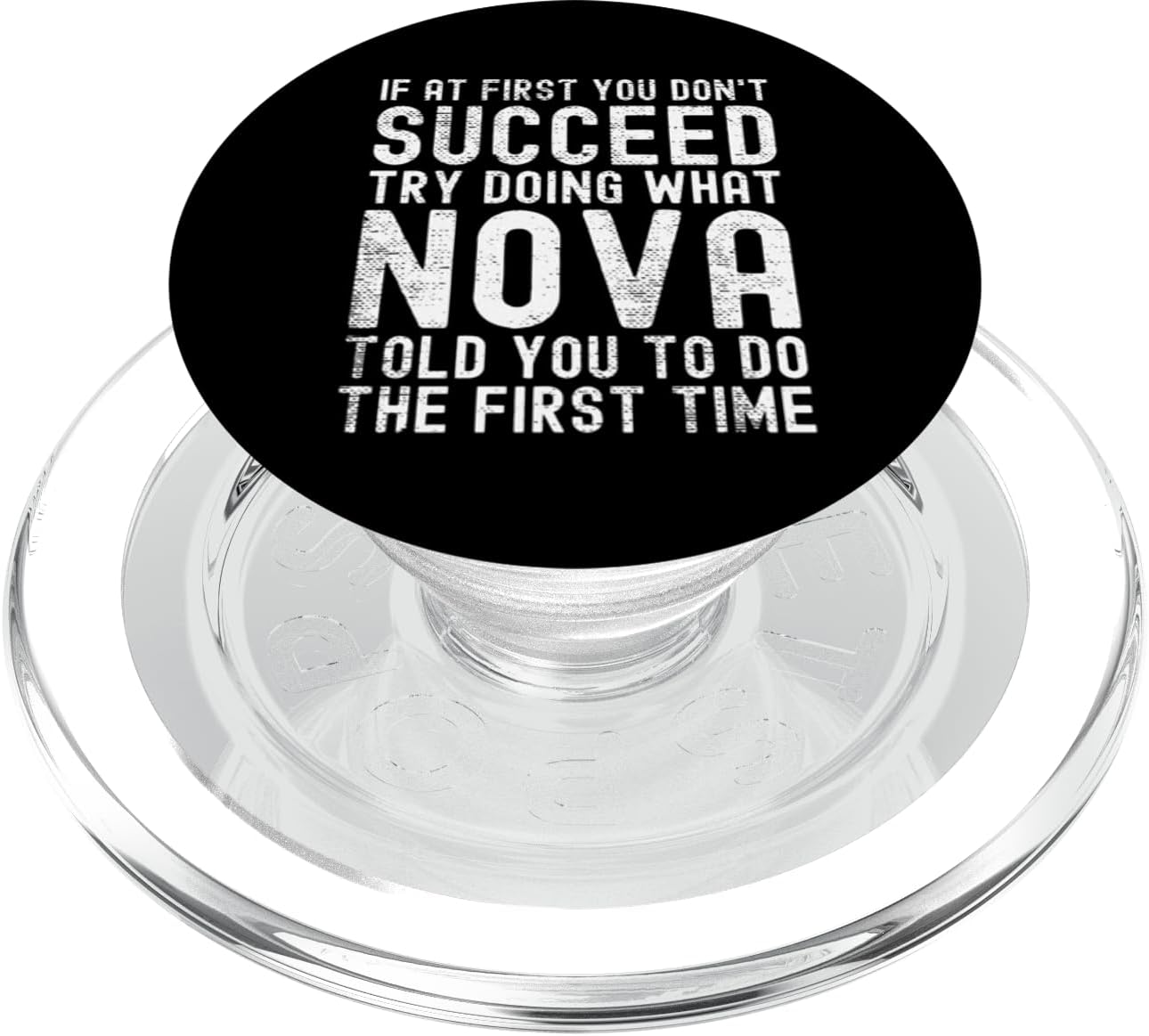 Funny Listen To Nova Joke Vintage PopSockets PopGrip for MagSafe