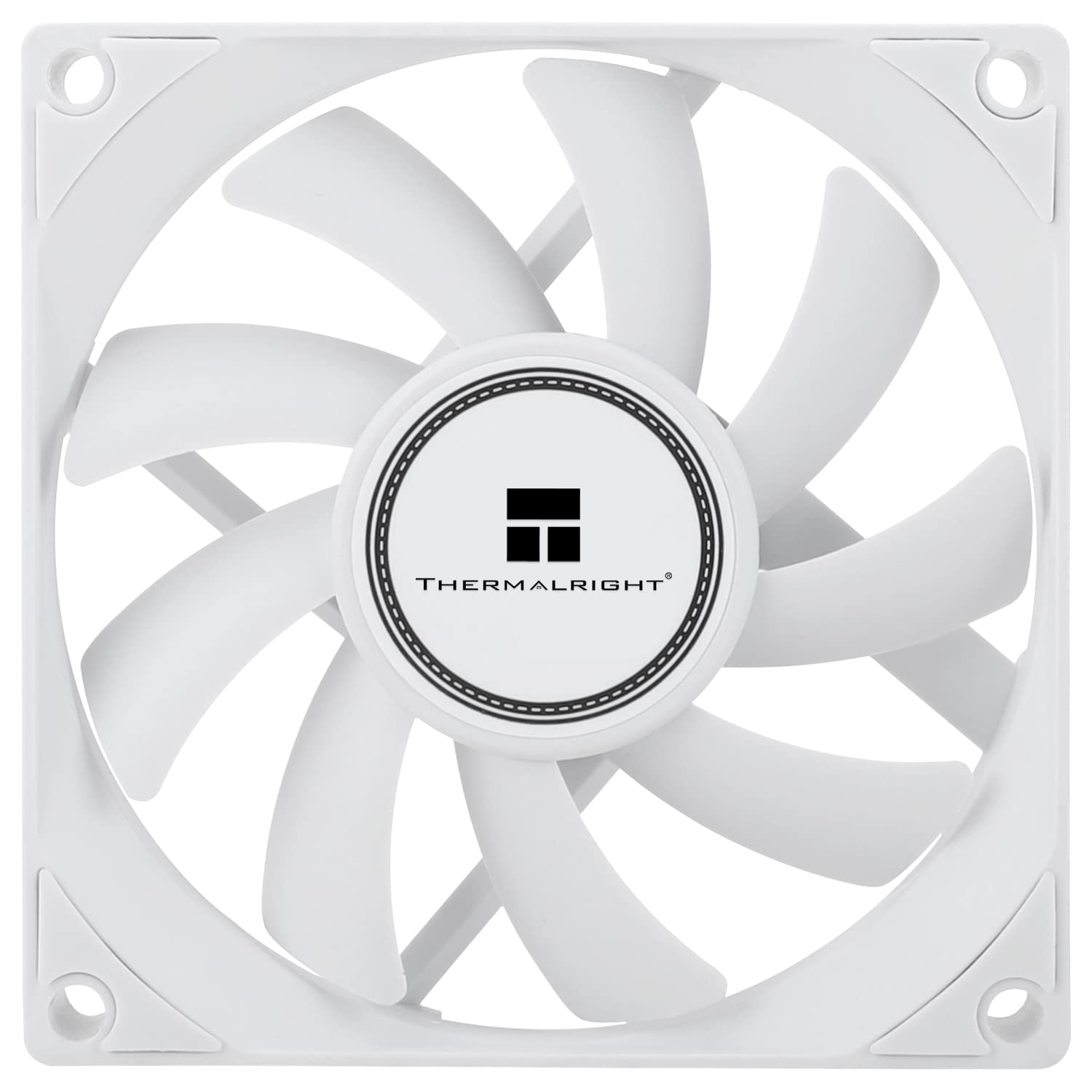 Thermalright TL-8015W CPU Fan Computer case Fan Quiet 4pin PWM PC Fan, 15mm Slimline Cooler Fan, 2200RPM Speed, 80mm CPU Cooling Fan(White)