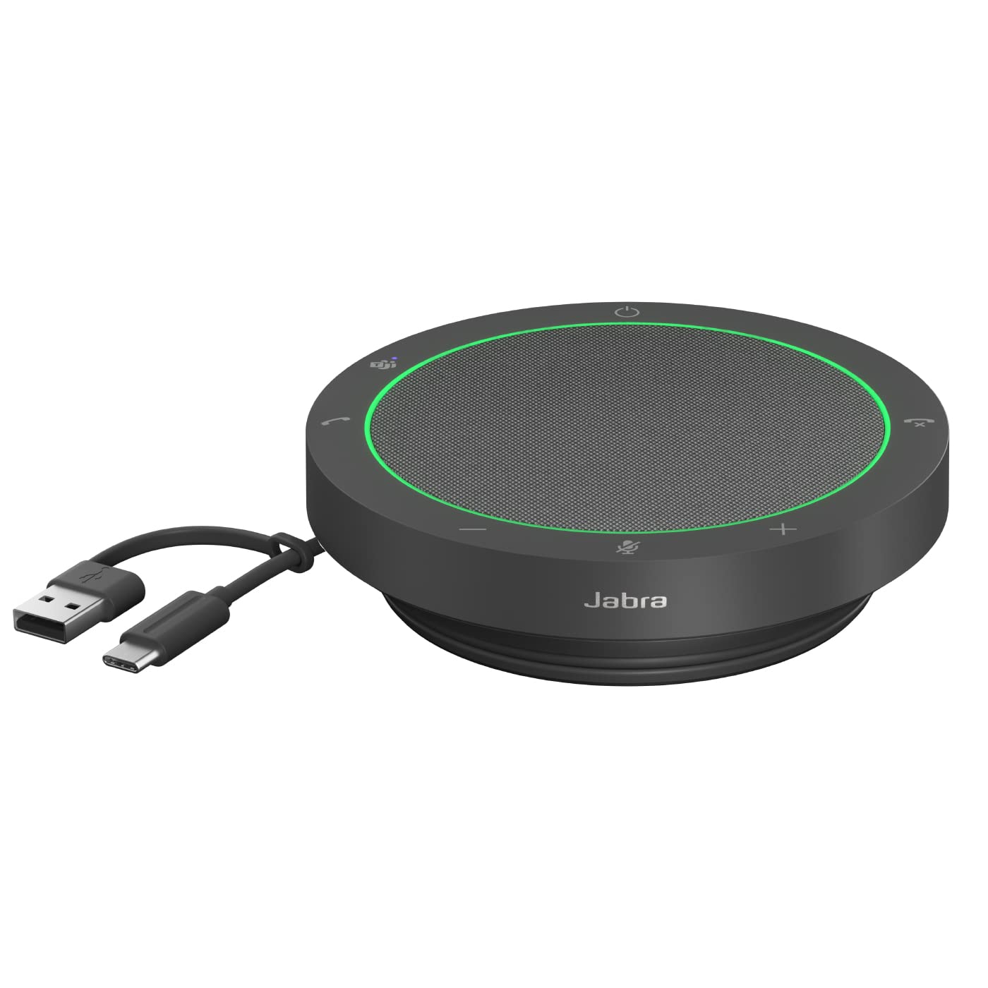 Jabra Speak2 40 Speakerphone, Conference Microphone Speaker, Latest Noise Cancelling, MS Teams/Zoom Certified Advanced Beamforming Microphone, 50mm Full Range Speaker, USB A/USB C Connectivity