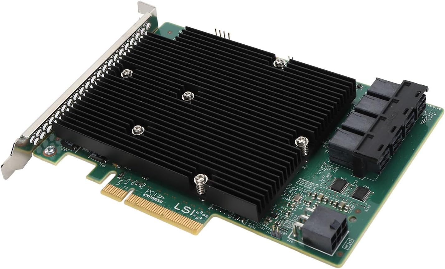 HBA Card, 16 SAS Ports, 12Gbs Data Transfer Rate, PCIe 8X, for Windows, VMware, Freebsd