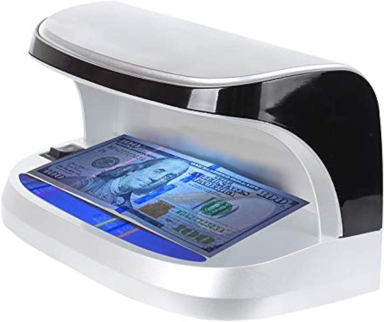 K410 Counterfeit Bill Detector with LED UV Light for Money, Credit Cards and IDs