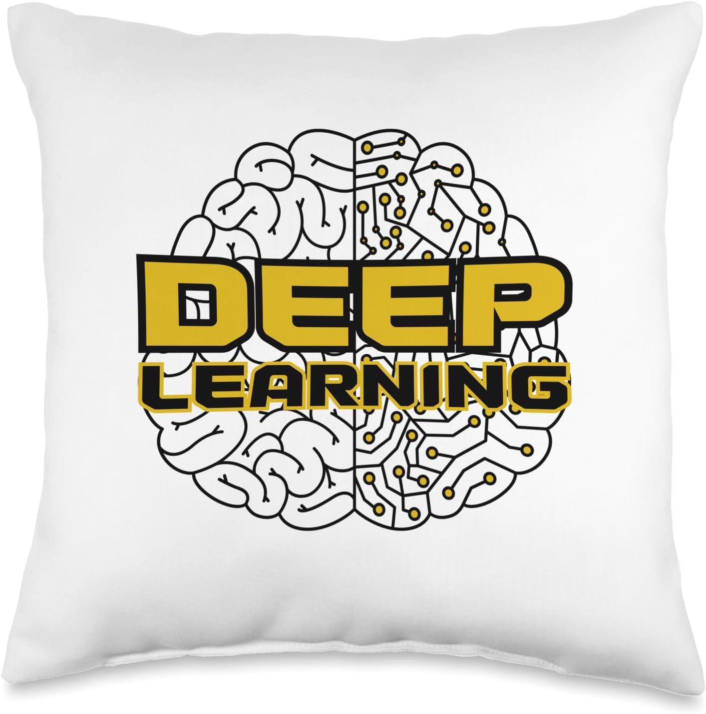 Deep Learning Machine AI Data Science Engineering LSTM RNN Throw Pillow, 16×16, Multicolor