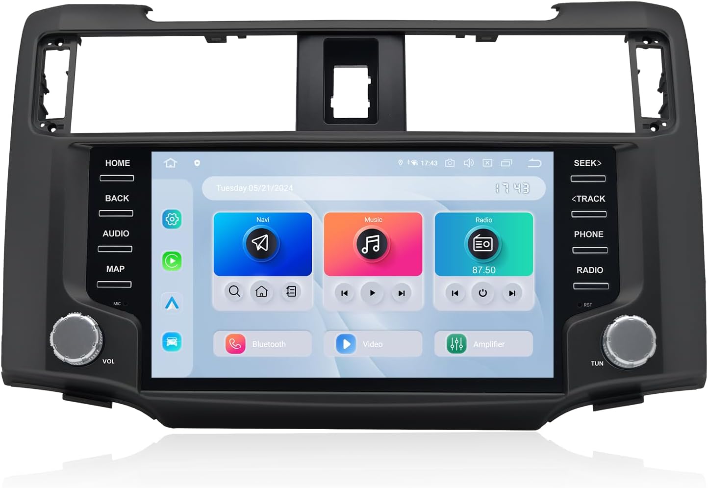 Dasaita Android 13 Car Stereo for Toyota 4Runner 2010-2023 with Wireless Carplay & Android Auto, 4G LTE, 9″ Touch Screen Head Unit, GPS, Radio, HD, Bluetooth 5.0, 5G WiFi, 8G RAM 256G ROM, Black