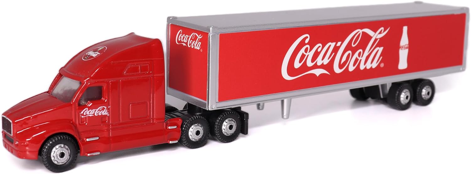 Motor city classics Coca-Cola Diecast Collectible | Long Hauler | 1:87 Diecast Scale Model 487010 | Officially Licensed Coca-Cola Diecast