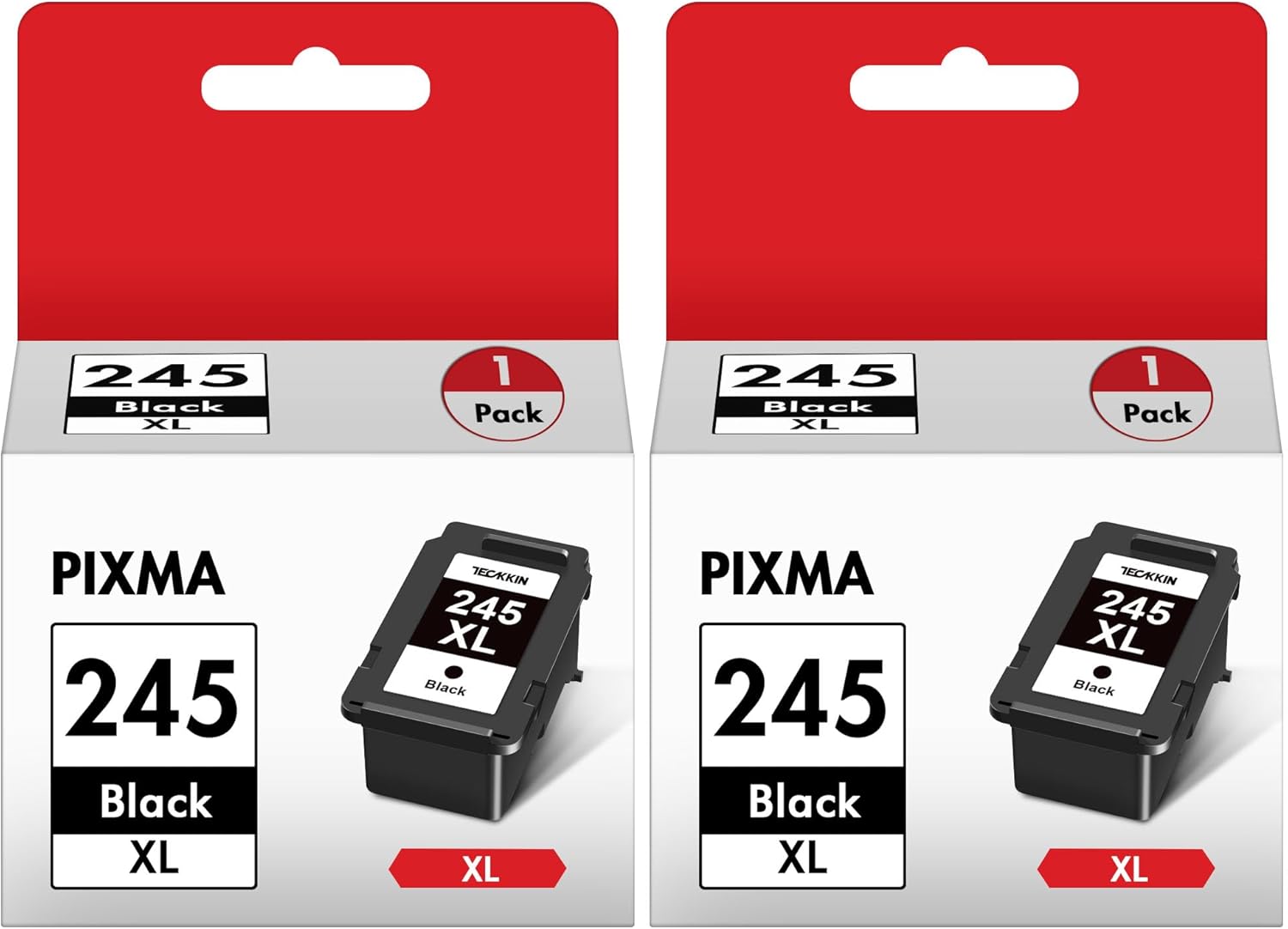 245XL Black Ink Cartridge High Capacity for Canon 245XL Black Ink PG-245 XL Compatible to Canon Pixma MX490 MX492 MG2522 MG3022 MG2520 TS3100 TS3122 TS3300 TS3322 TR4522 Printer (2 Black Pack)