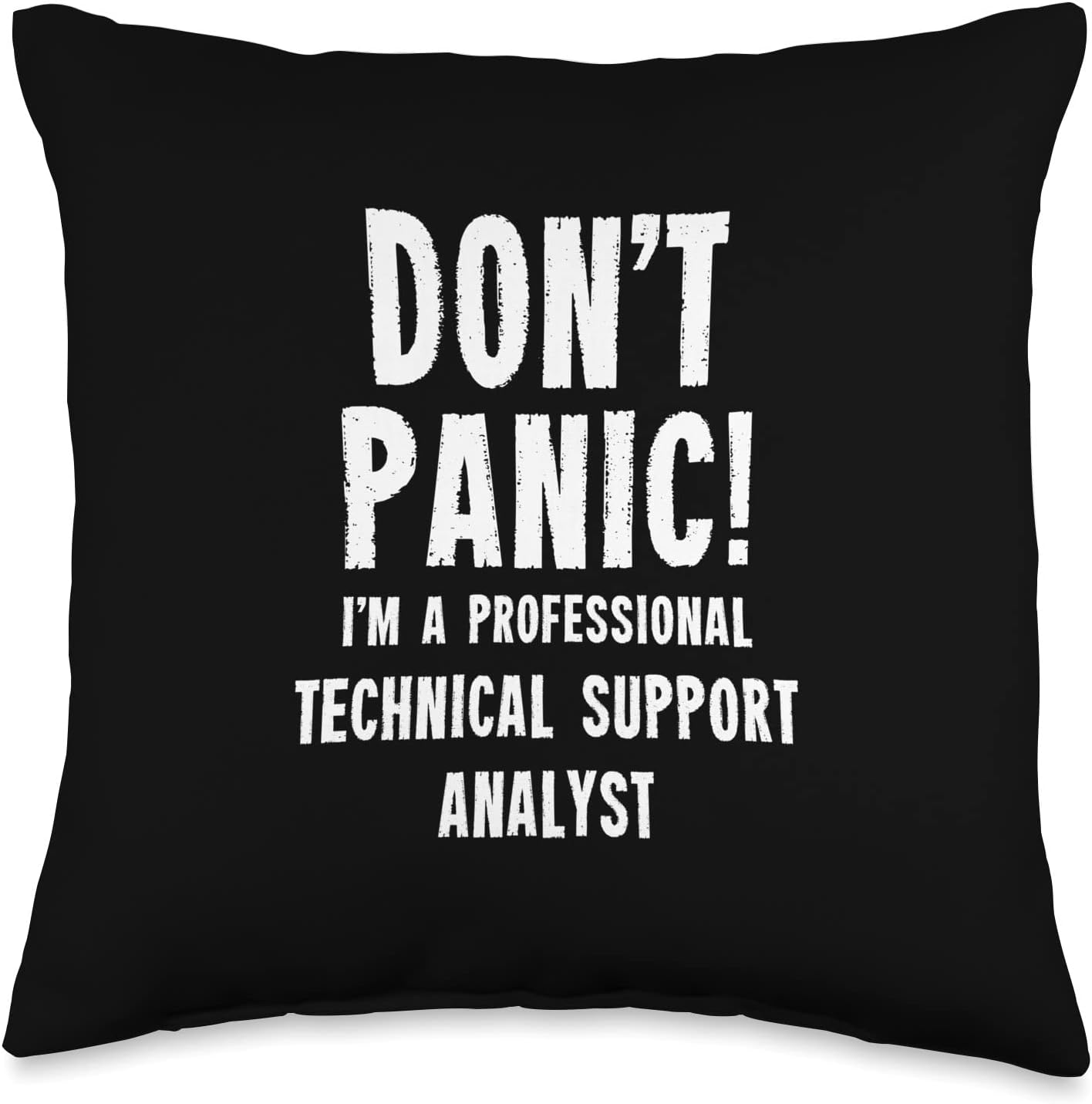 IT Tech Support Team Gifts & T-Shirts Technical Support Analyst Throw Pillow, 16×16, Multicolor