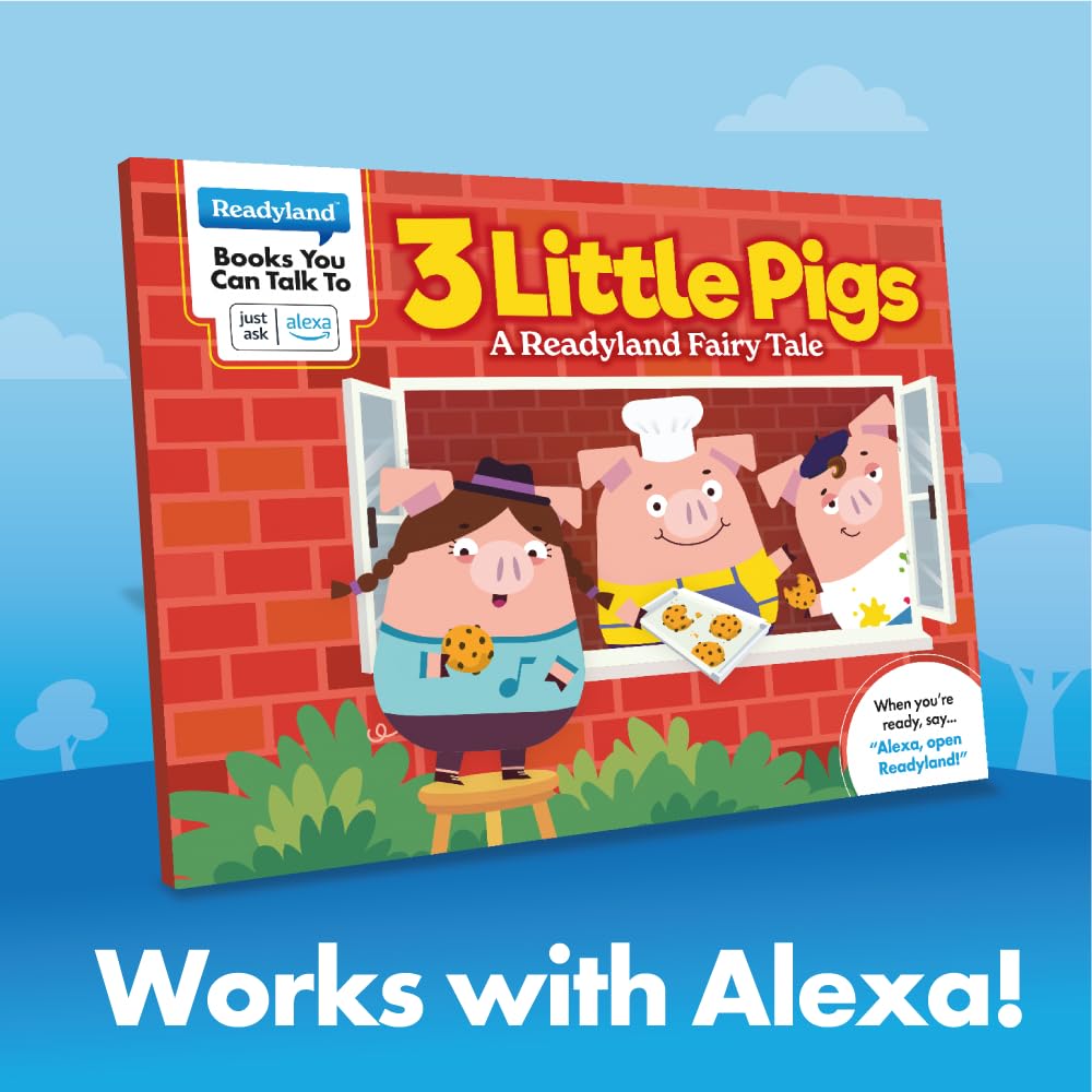 3 Little Pigs: A Readyland Fairy Tale (Readyland: an Alexa Interactive Book for Kids) — Books You Can Talk To with ANY Amazon Alexa or the free Alexa App!