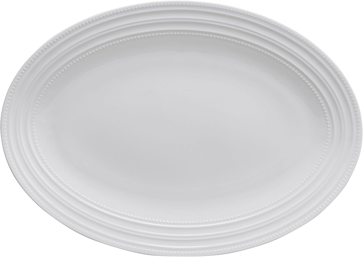 Mikasa Kamryn Vegan Bone China Lightweight Oval Platter, 14 Inch