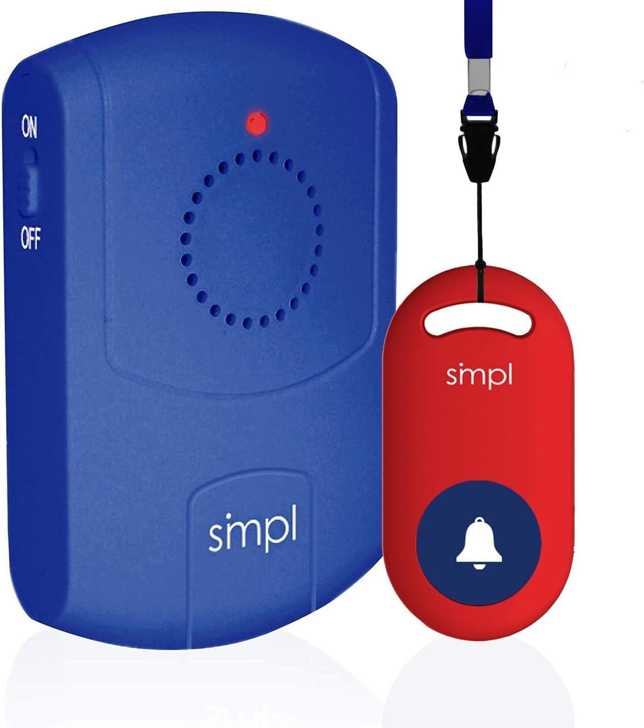 SMPL Alerts Wireless & Wearable Alerts Pager, Elderly Assistance, Caregiver Paging System, Security/Motion Sensors, Senior & Kids Safety, Live Technical Support