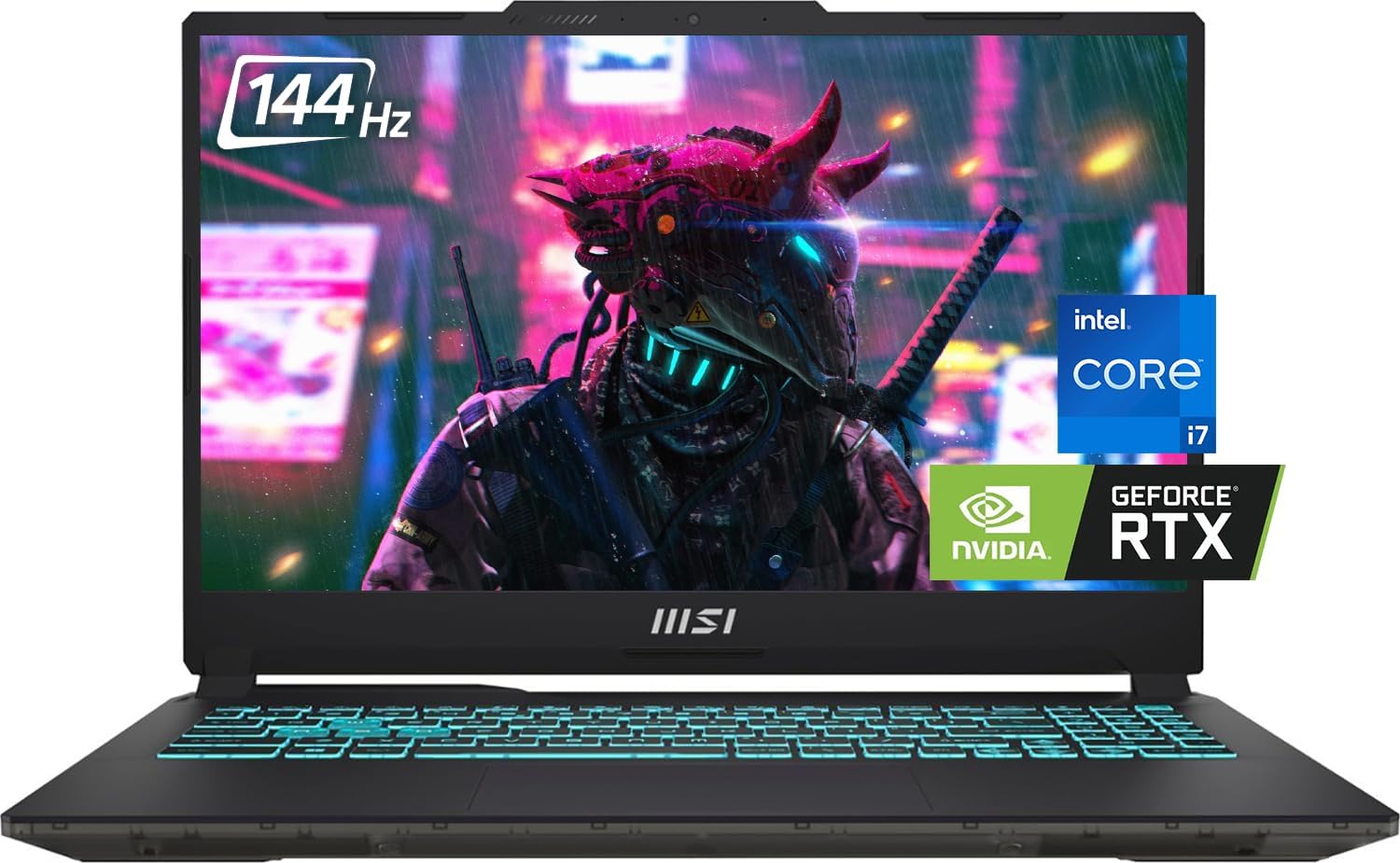 MSI Cyborg 15 Gaming Laptop, 15.6″ 144Hz FHD IPS Display, 10-Core Intel Core i7-12650H, NVIDIA Geforce RTX 4060, 16GB DDR5 RAM, 1TB NVMe SSD, Backlit Keyboard, HDMI, USB-C, Win 11, w/CUE Accessories