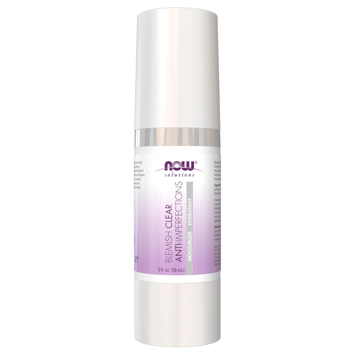 NOW Foods Solutions, Blemish Clear Moisturizer, Improves Appearance With Skin Texture and Tone With Light-Weight Hydration, 2-Ounce