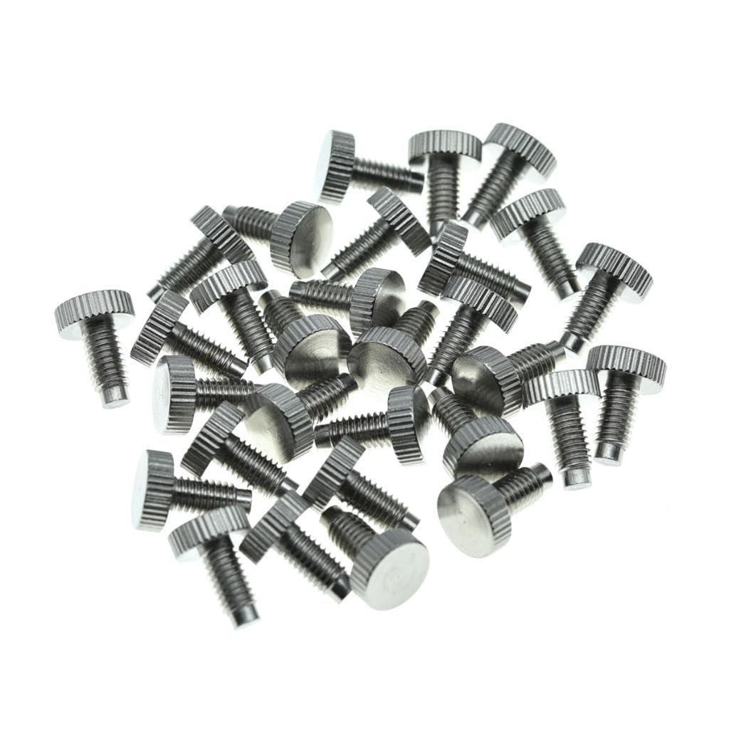 KAISH 30pcs Stainless Steel Guitar Tremolo Bridge Fine Tuner Screws Fine Tuning Screws Fits FR