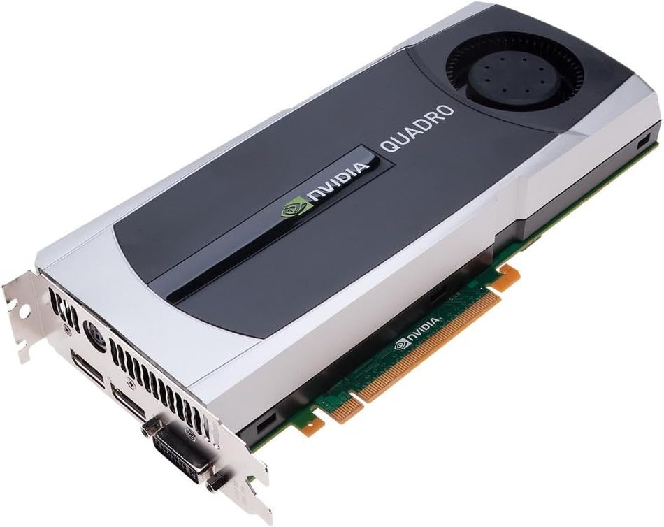 NVIDIA Quadro 6000 by PNY 6GB GDDR5 PCI Express Gen 2 x16 DVI-I DL Dual DisplayPort and Stereo OpenGL, DirectX, CUDA, and OpenCL Profesional Graphics Board, VCQ6000-PB