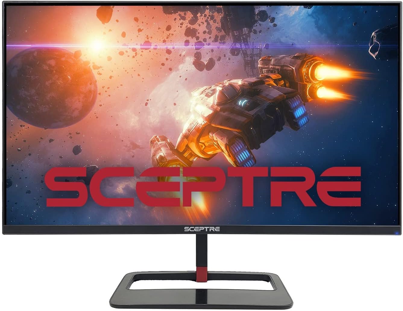 Sceptre 27 inch QHD IPS LED Monitor 2560×1440 HDR400 HDMI DisplayPort up to 144Hz 1ms Height Adjustable, Build-in Speakers, Gunmetal Black (E275B-QPN168)