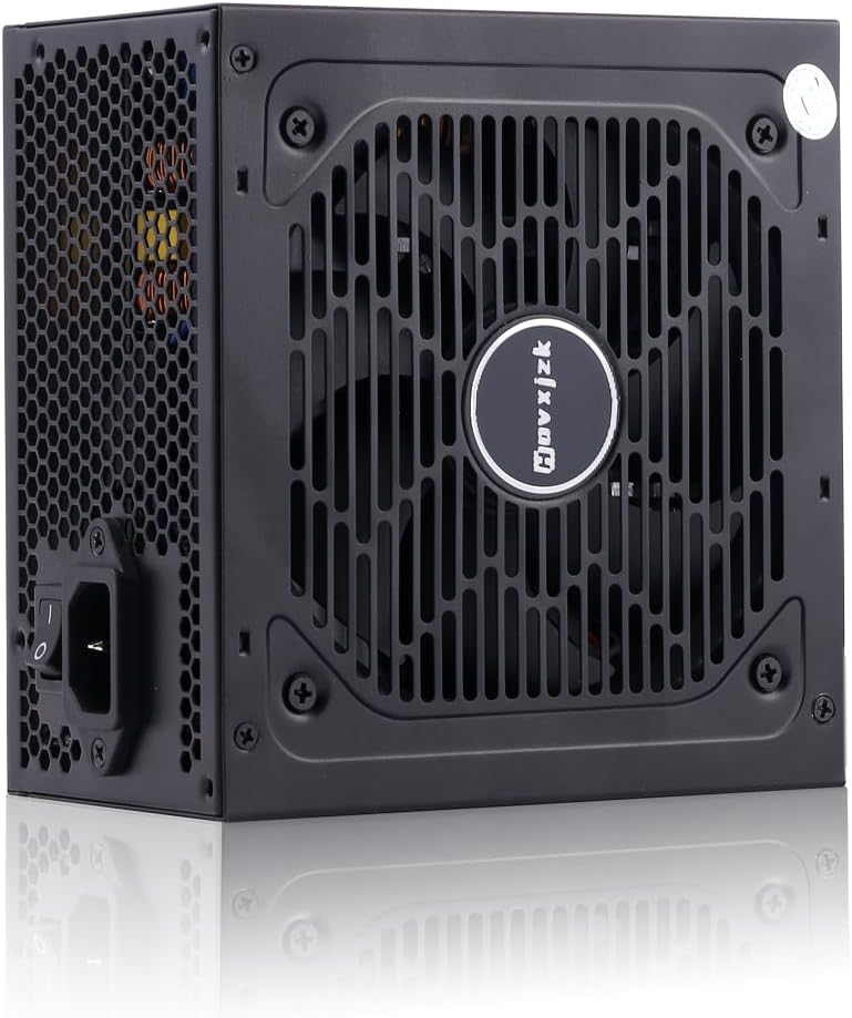 500W Power Supply, 80 Plus Bronze Certified, ATX PSU Active PFC SLI Crossfire Ready Gaming PC Computer Power Supplies, PS500WF