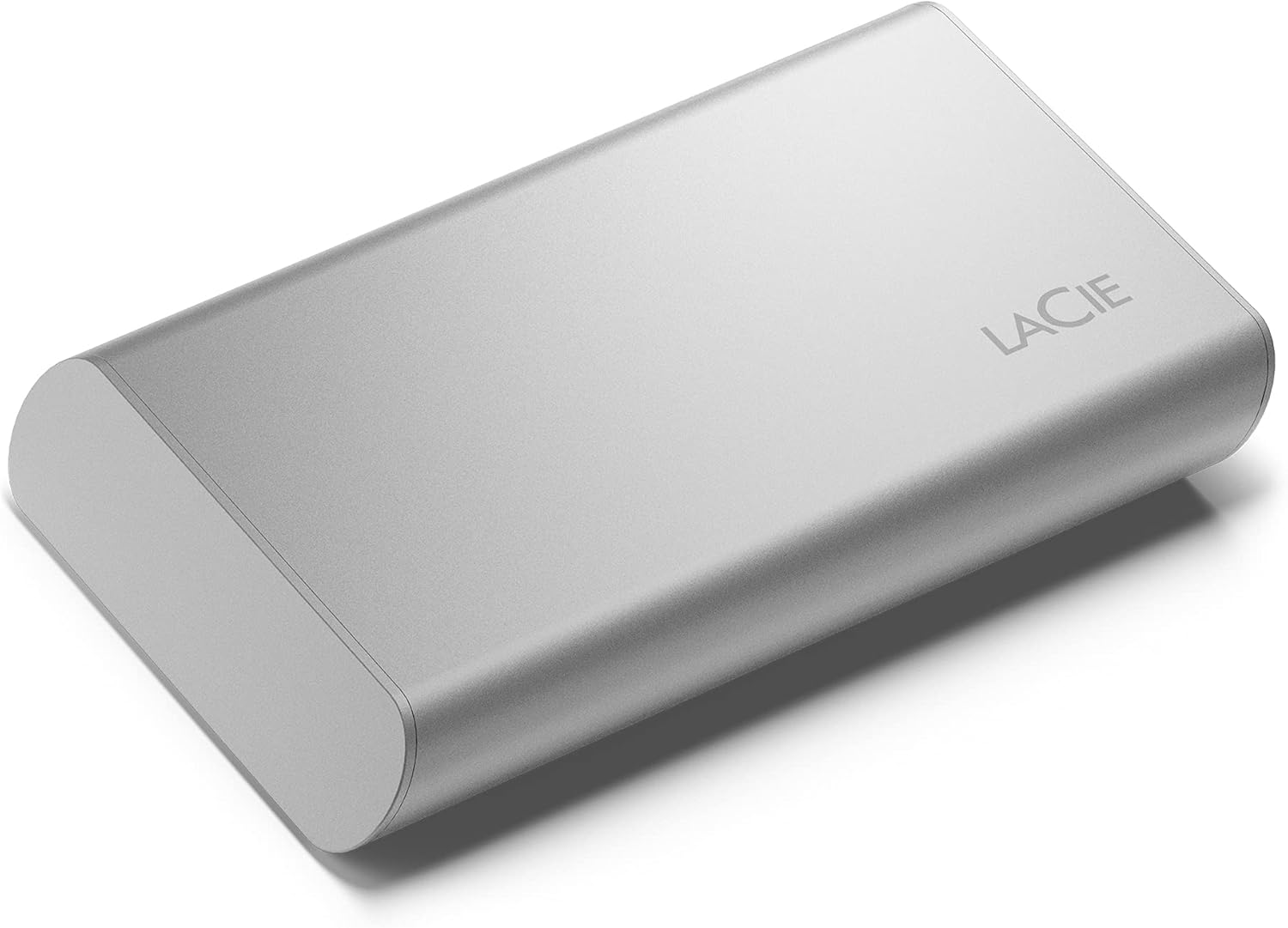 LaCie Portable SSD 2TB External Solid State Drive – USB-C, USB 3.2 Gen 2, speeds up to 1050MB/s, Moon Silver, for Mac PC and iPad, with Rescue Services (STKS2000400)