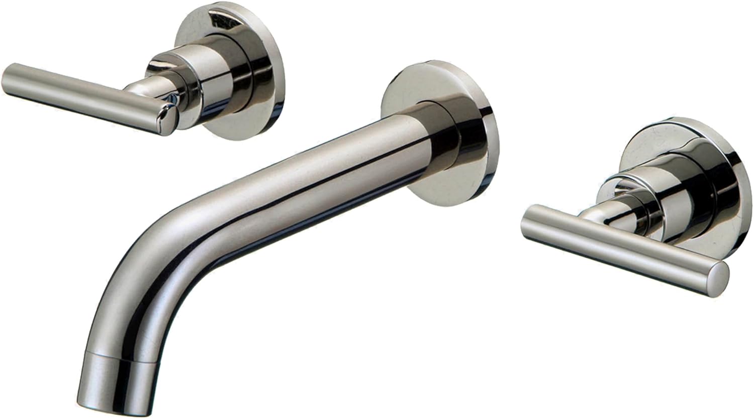 Miseno ML-NBF-W04 Kennedy 2.2 GPM Wall Mounted Widespread Bathroom Faucet – Brushed Nickel