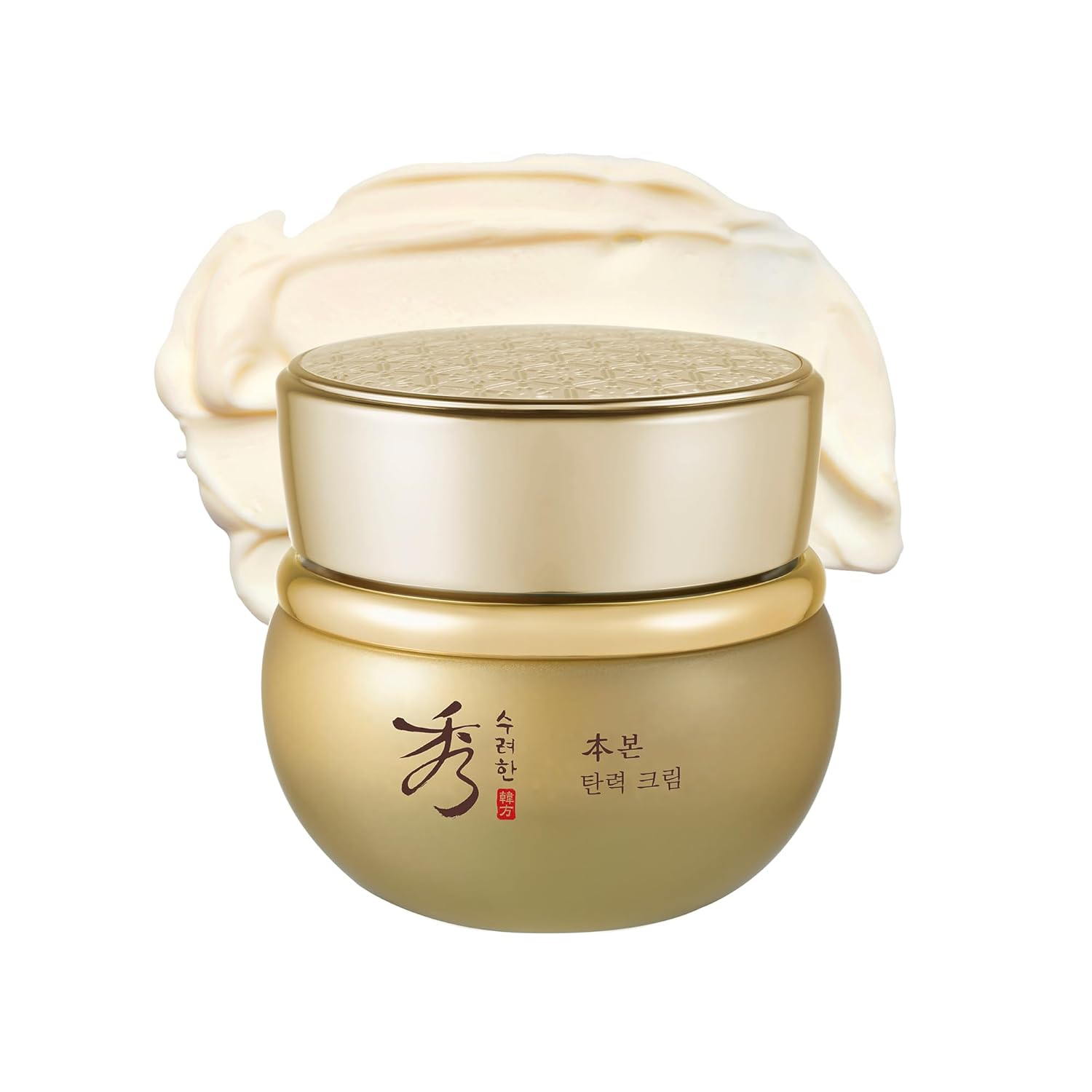 Sooryehan Bon (Firming Cream, 2.5fl oz) – Tighten & Nourish, Korean Skin Care. Elasticity Care Moisturizer for Face, Neck by LG Beauty. Ginseng, Ginsenocide, Amino Acids.