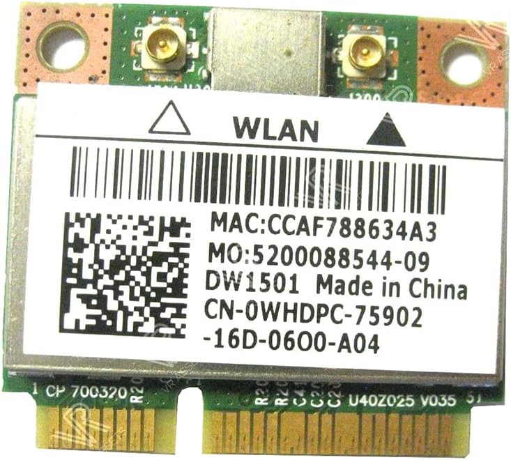 BroadCom BCM94313HMG2L BCM4313 DW1501 Half Mini PCI-e WLAN Card for Dell WHDPC K5Y6D