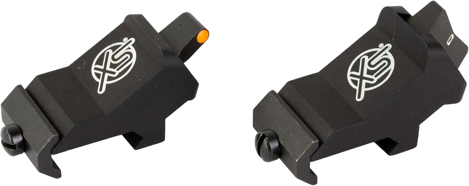 XS SIGHTS XTI2 45° Offset Iron Sights, Front Glow in The Dark for Tactical Applications, Ambidextrous, Durable