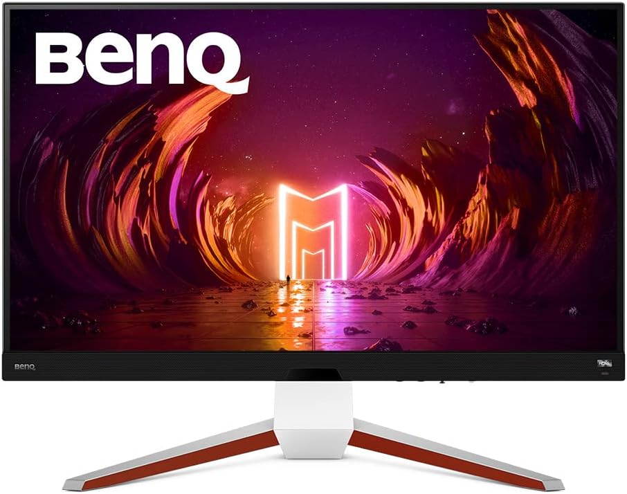 BenQ MOBIUZ EX3210U Gaming Monitor 32″ 4K UHD 144Hz 1ms w/Remote | IPS | HDRi | AdobeRGB | P3 | Freesync Premium Pro | Height, Swivel & Tilt | 2.1 Audio & Subwoofer | Noise-Cancelling Mic | HDMI 2.1