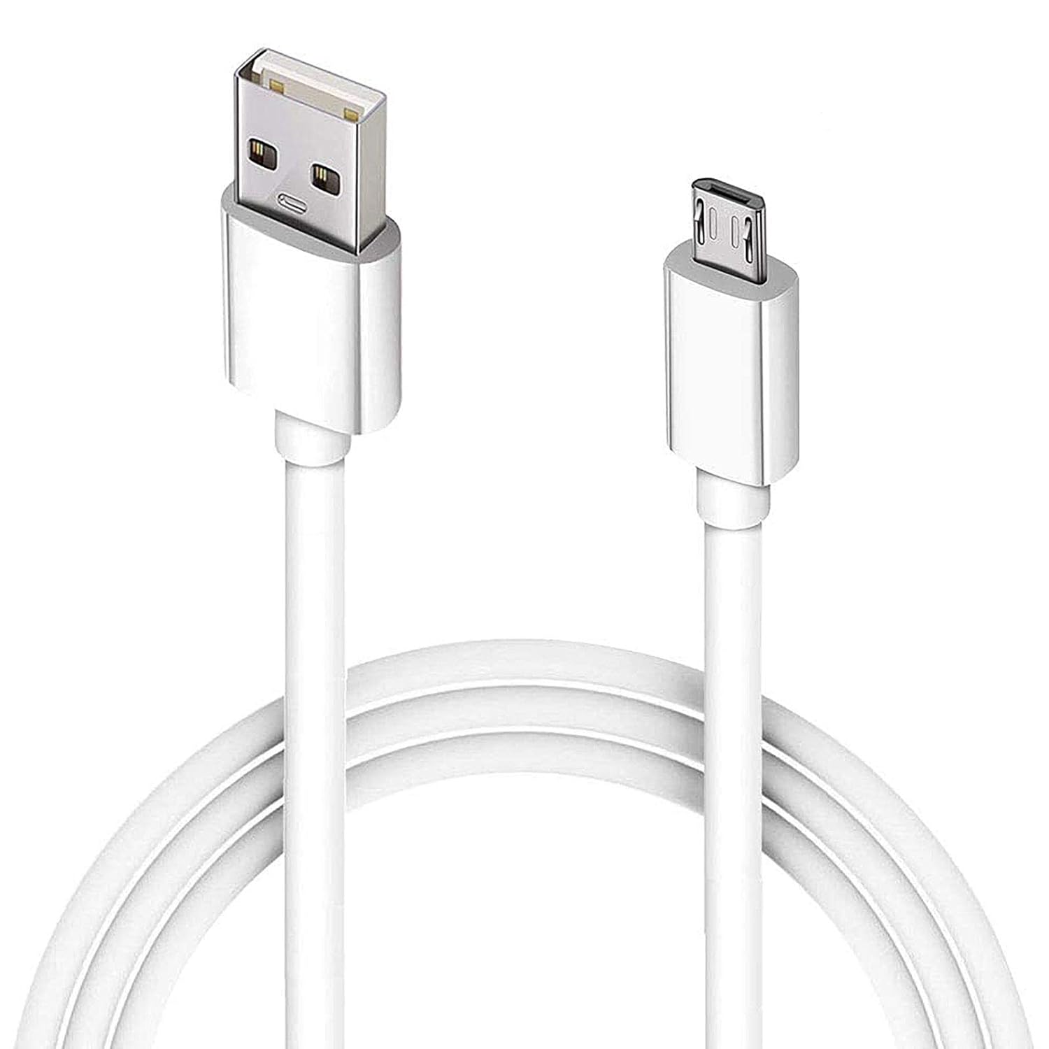 10FT Long Android Charger Cable Fast Charge,USB to Micro USB Cable White,Micro USB 2.0 Cable USB Micro Cable for Samsung Charger Cord Tablet Galaxy 7 S7 Edge LG Phone,Charging Wire for Kindle