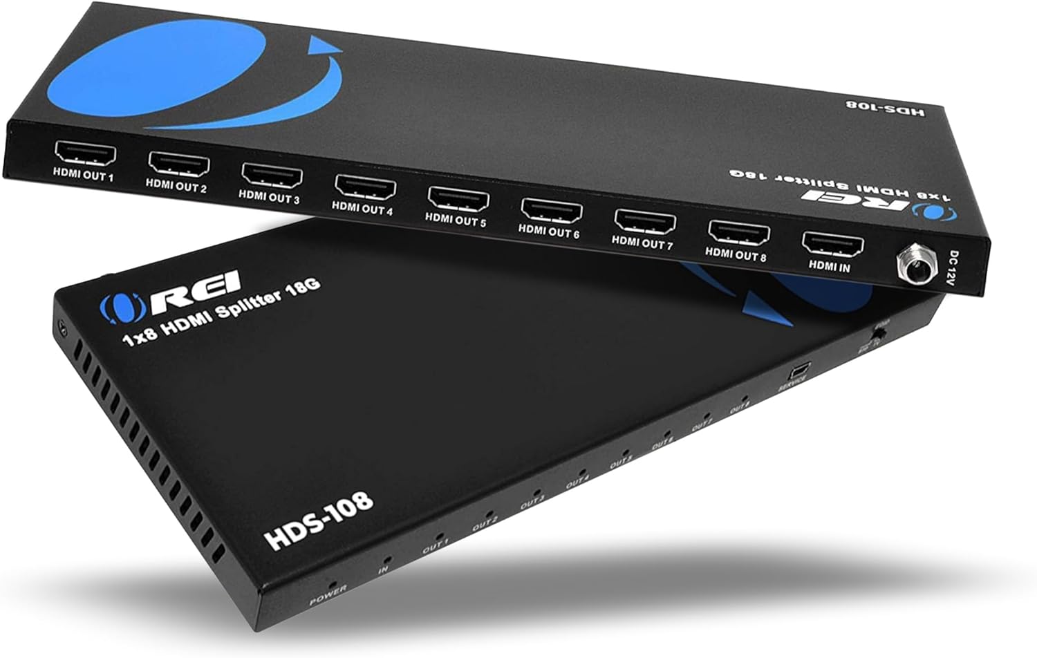 OREI UltraHD 1 in 8 Out HDMI Splitter 4K@60Hz 4:4:4 – HDMI 2.0 and HDCP 2.2 compliant with 3D support and EDID control