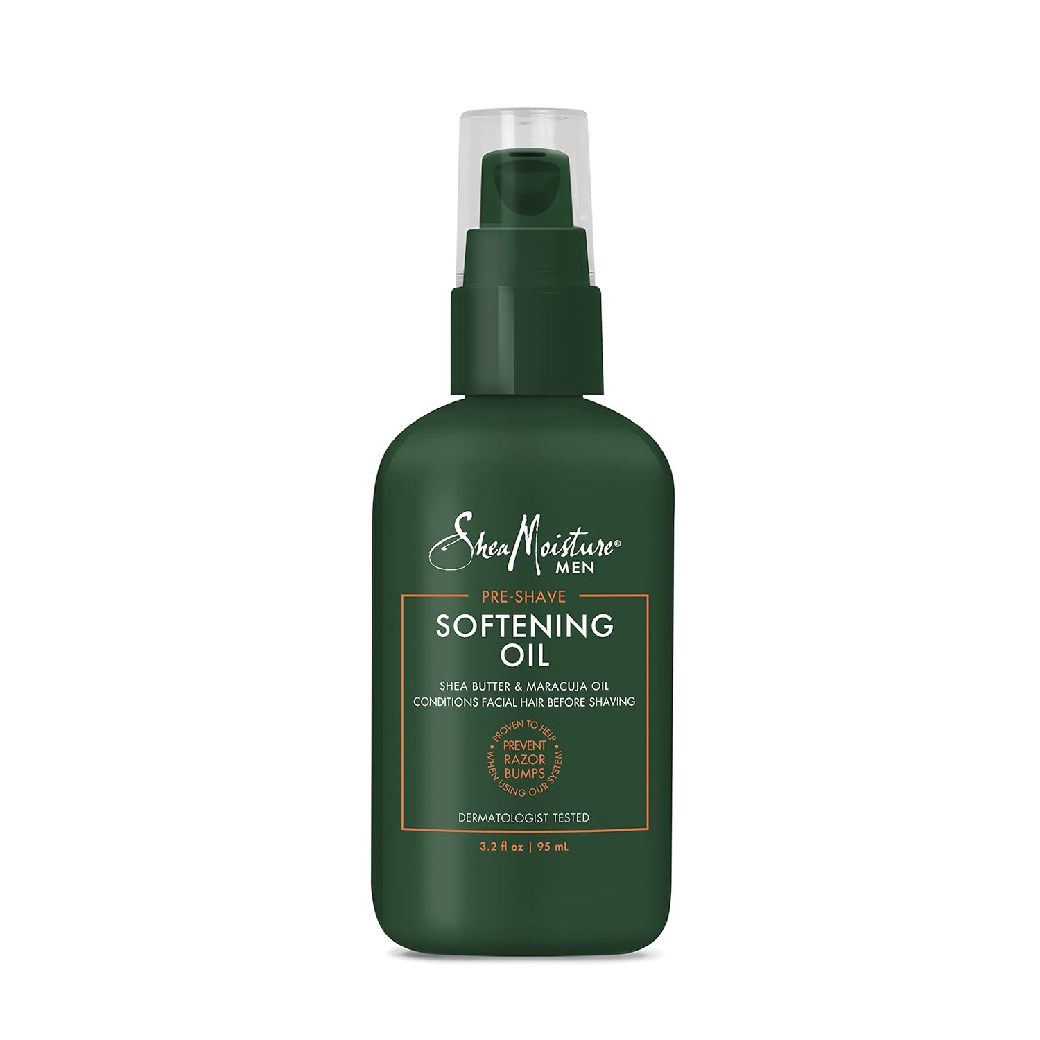 SheaMoisture Men Shaving Oil For Smooth Skin and Maximum Glide Pre-Shave Softening Oil Dermatologist-Tested Skin Care Proven to Prevent Razor Bumps 3.2 oz