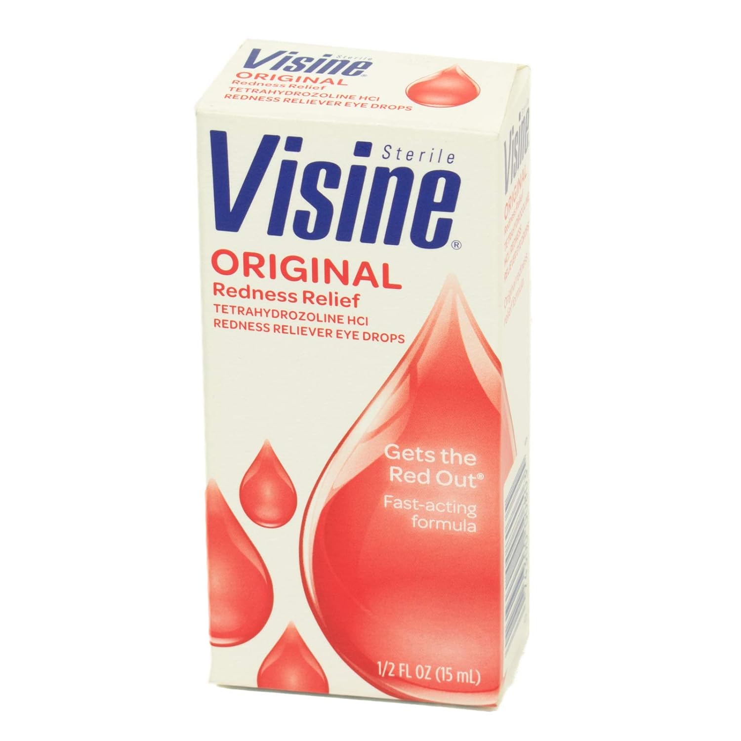 J & J Visine Eye Drops, Visine Original Eye Drops.5 oz. Bottle (Packaging May Vary)