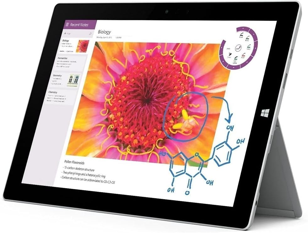 Microsoft Surface Pro 3 Tablet PC – Intel Core i5-4300U 1.9GHz 4GB 128GB SSD Windows 10.1 (Renewed)