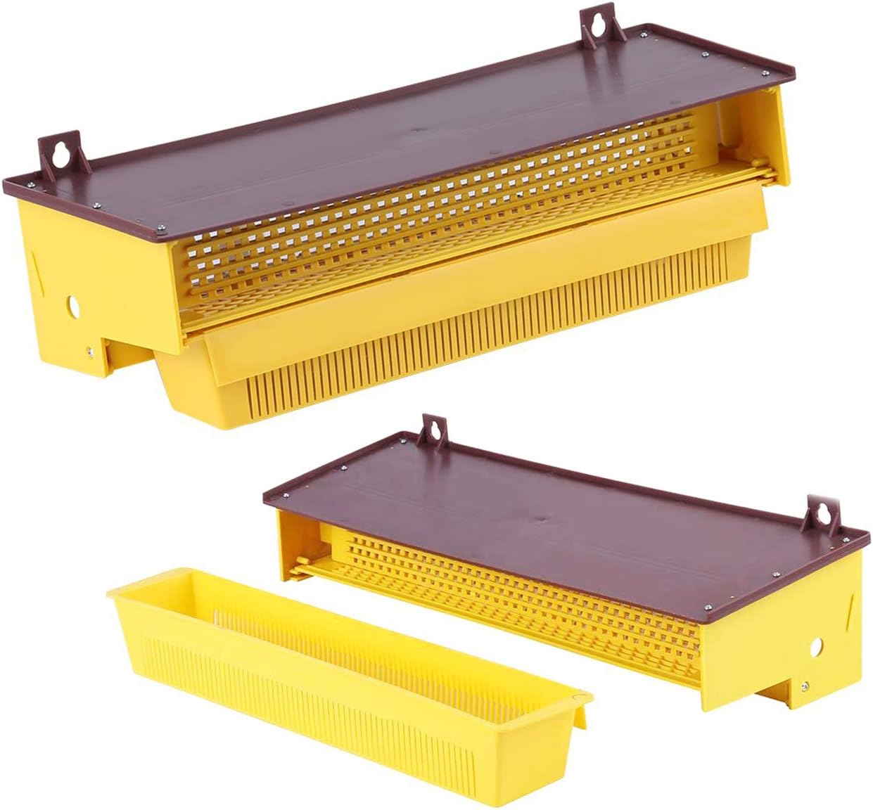 ZffXH Pollen for Bee Hives 10 Frame Beekeeping Apiculture Bee Pollen Collector with Ventilated Pollen Tray