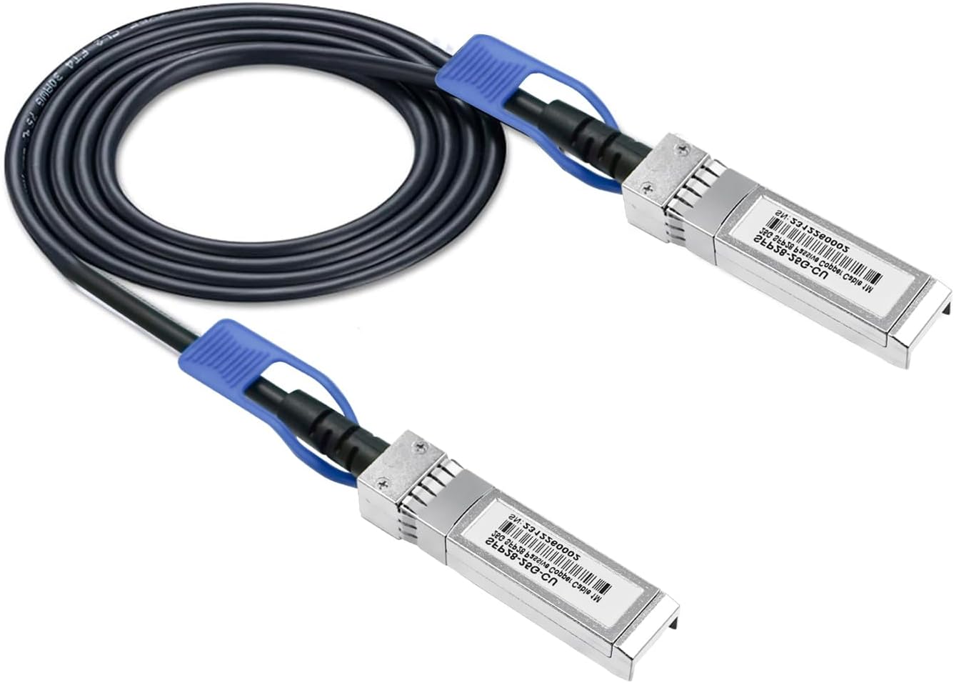 SFP+ DAC Twinax Cable – SFP Patch Cable,25GBASE-CU Passive Direct Attach Copper SFP Cable for Cisco SFP-H10GB-CU2M,Ubiquiti UniFi UC-DAC-SFP+,Meraki,Fortinet,D-Link,1.5-Meter(5ft)