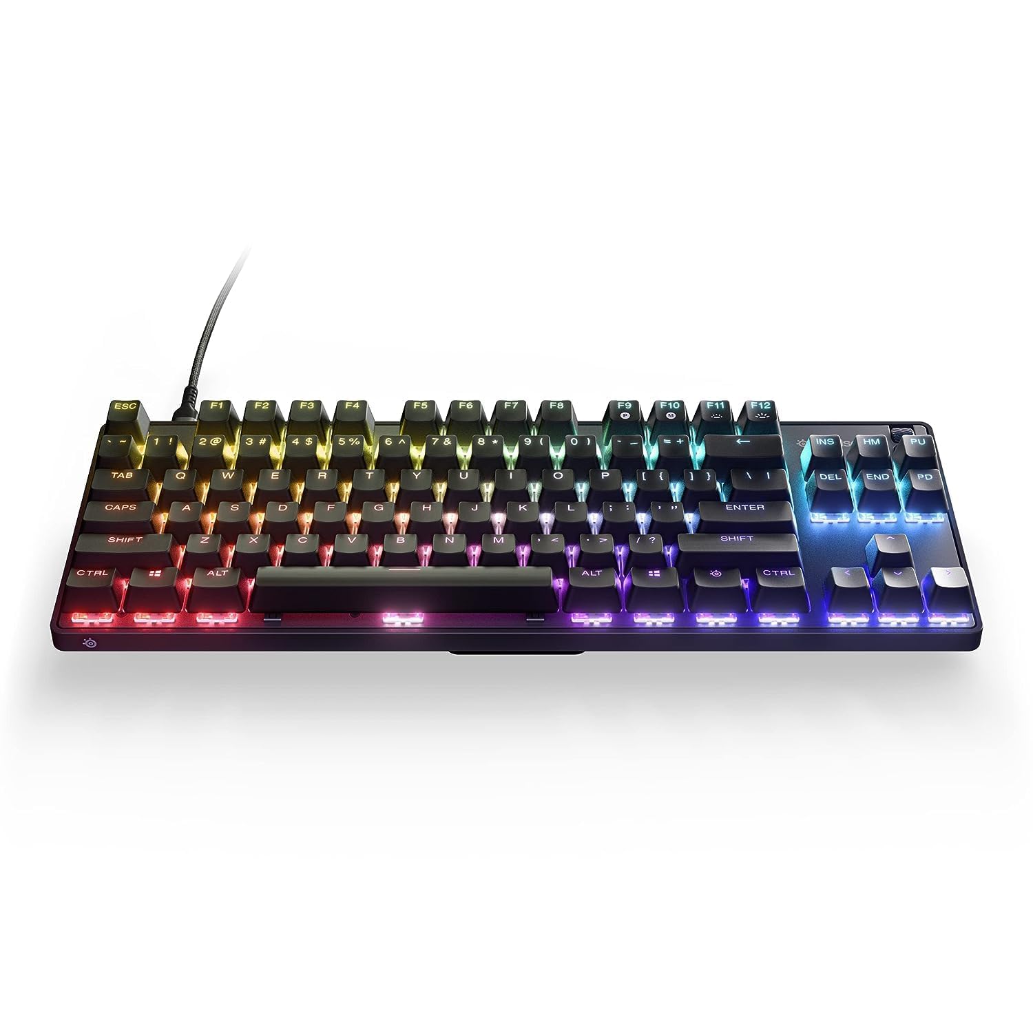 SteelSeries Apex 9 TKL – Mechanical Gaming Keyboard – Optical Switches – 2-Point Actuation – Keyless Compact Size – Removable Switches – US Layout (QWERTY)