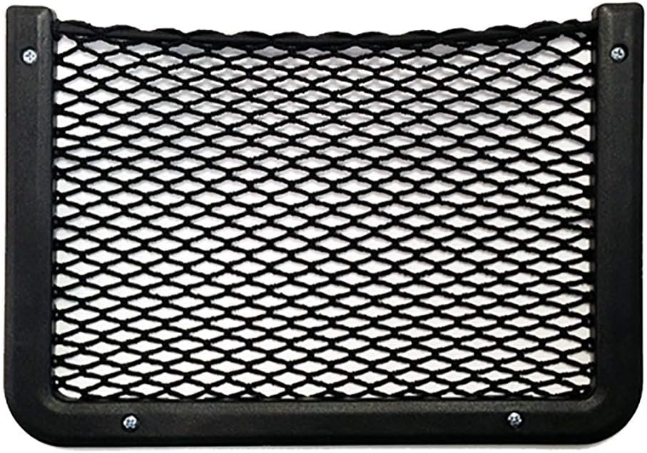 Framed Stretch Mesh Net Pocket for Auto, RV, or Home Organization and Storage (8″ x 11″)