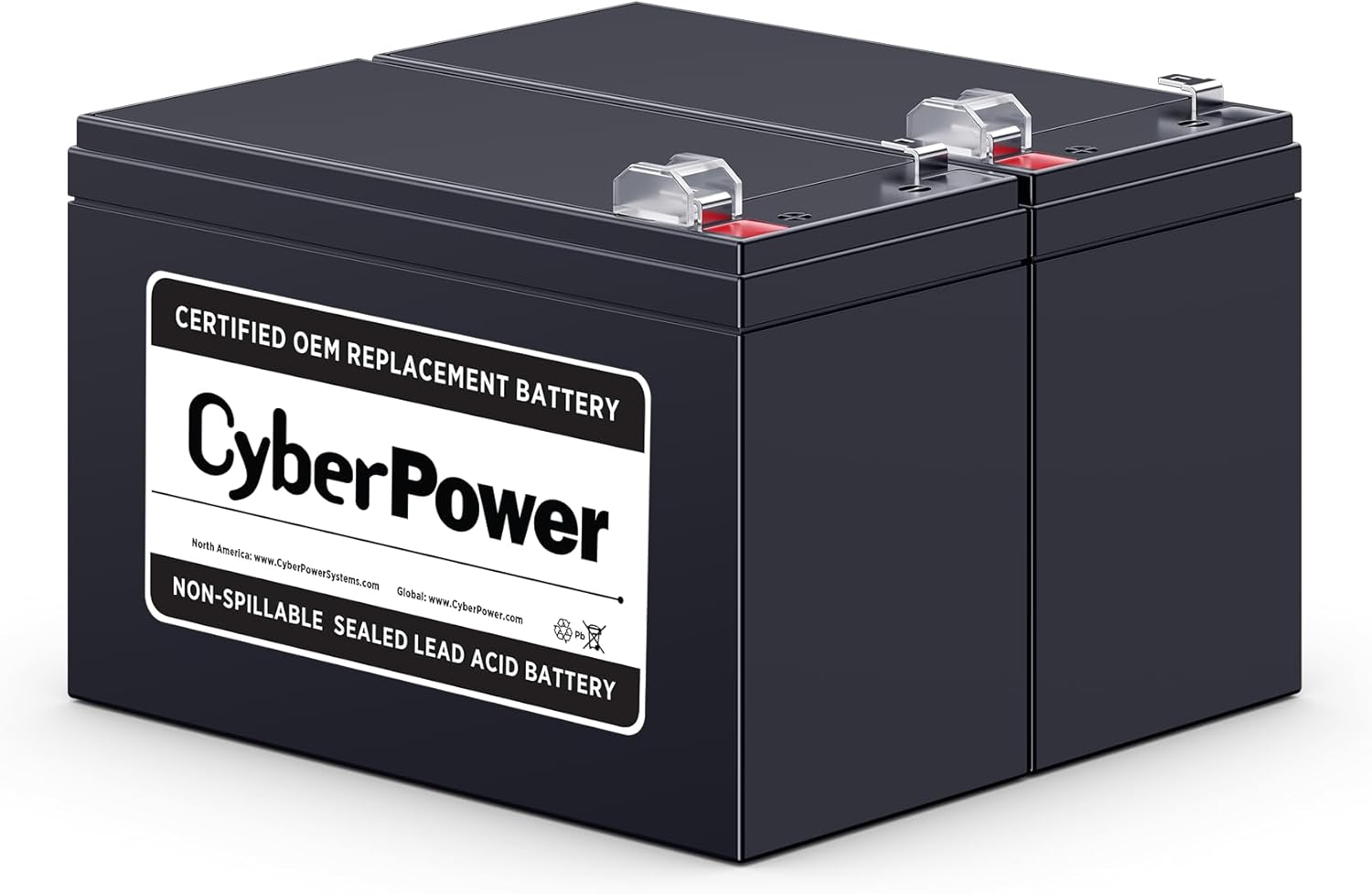 CyberPower RB1290X2 UPS Replacement Battery Cartridge, Maintenance-Free, User Installable, 12V/9Ah