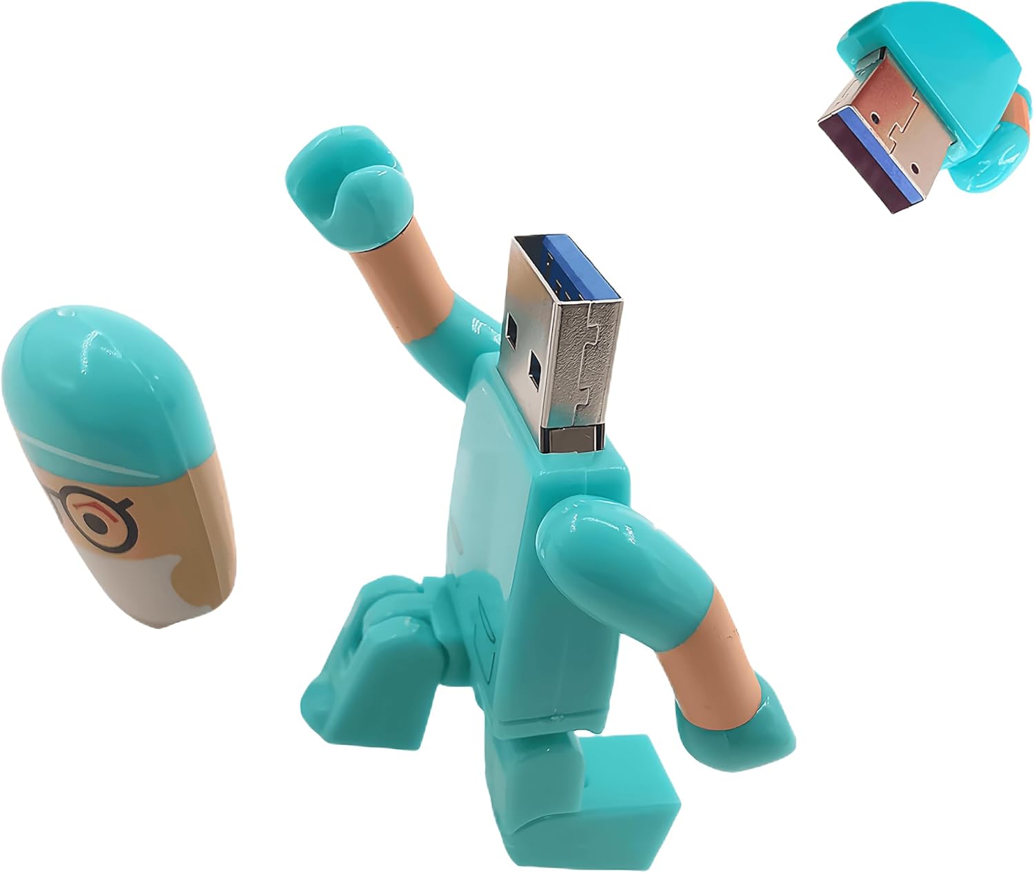 64GB USB 3.0 Flash Drive Plastic Nurse High Transfer Speed Pendrive Memory Stick Green