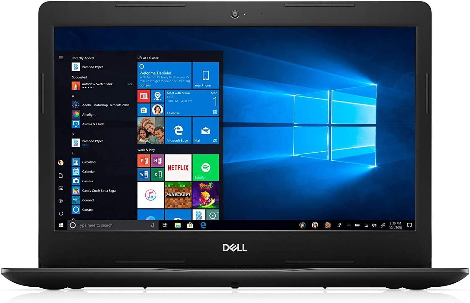 Dell Inspiron 3000 15” Laptop Intel Celeron – 128GB SSD+500GB HDD – 8GB DDR4 – 1.8GHz – Intel UHD Graphics – Windows 10 Home – Inspiron 15 3000 Series – New