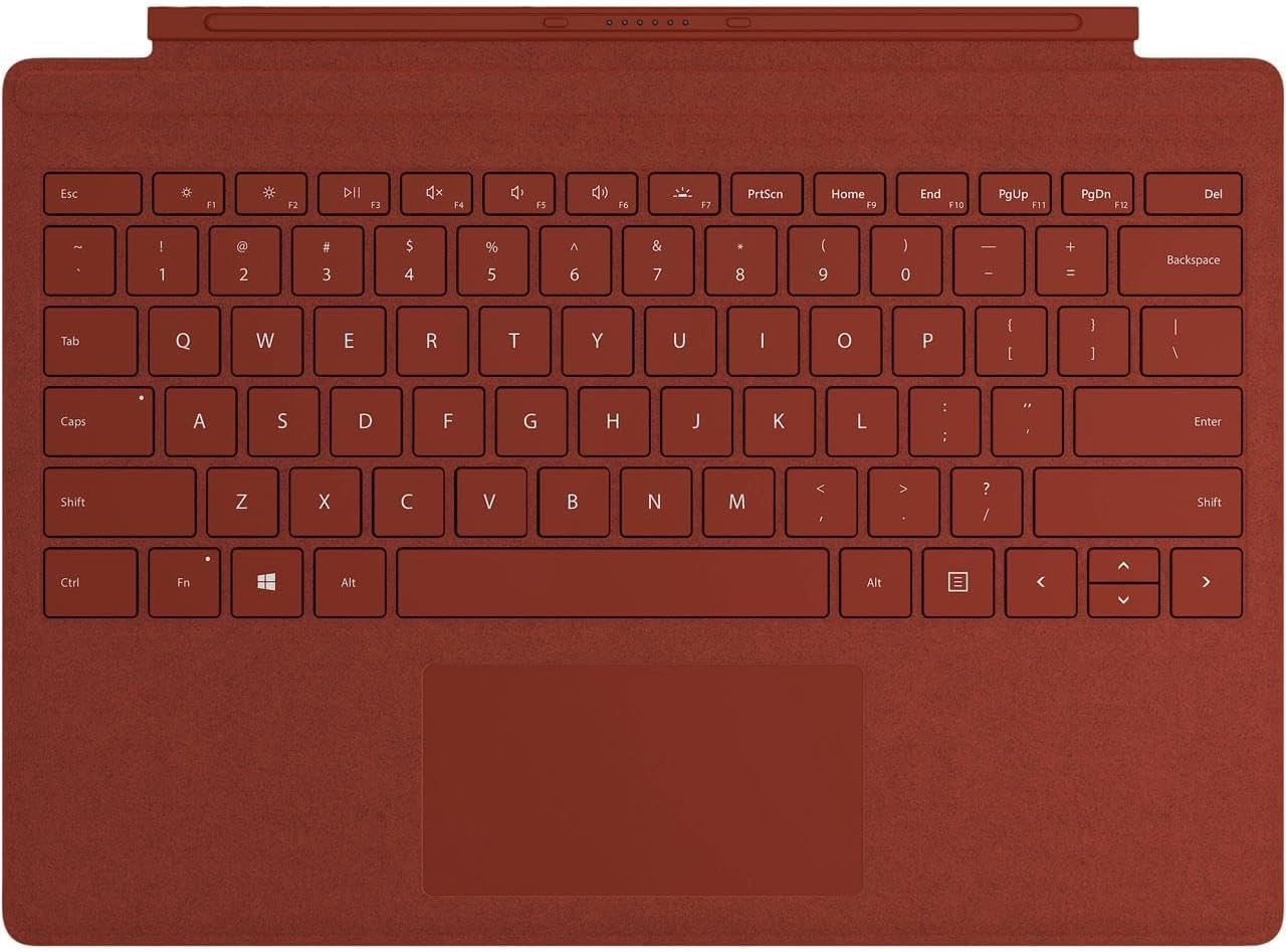 Microsoft Keyboard Cover for Surface Go and Go 2, Poppy Red