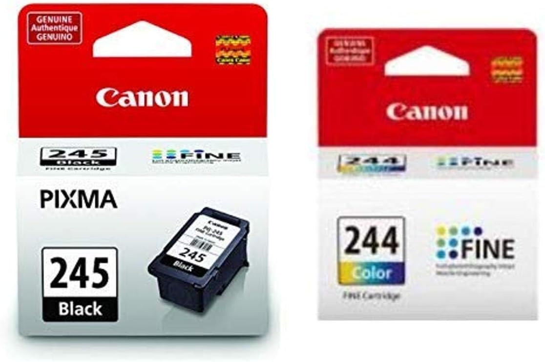 Canon PG-245 Black Ink Cartridge Compatible to iP2820, MG2420, MG2924, MG2920, MX492, MG3020, MG2525, TS3120, TS302, TS202, TR4520 AND CL-244 Color Ink Cartridge